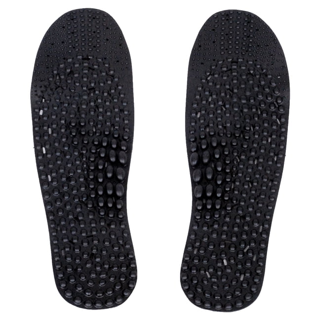 Plantillas de masaje de pies con acupuntura antiolor de carbón Nature In Hand (recortadas para adaptarse: talla de hombre 6-10/talla de mujer 7-11)