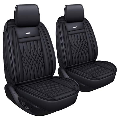 UKB4C Black Front Water Resistant Car Seat Covers for Fiesta 14-On