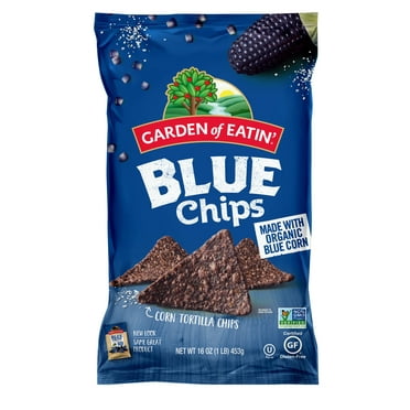 Garden of Eatin' Organic Salted Blue Corn Tortilla Chips, Party Size, 16 oz