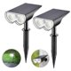 thumbnail image 1 of Linkind Solar Garden Light With Motion Sensor, Outdoor Solar Light, Ip67 Waterproof Outdoor Wall Light, 650lm Super Bright Solar Light, 2sets Of White, 1 of 5