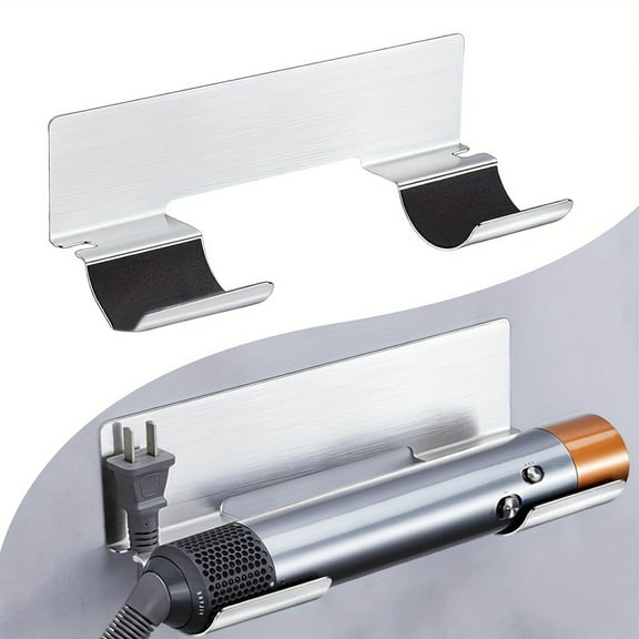 Salon-Quality Metal Hair Styling Tool Organizer - Heat Resistant, Wall-Mounted Holder for Dryers, Curling Irons & Straighteners, Storage Shelf, Accessories