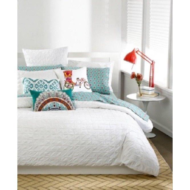 Bar Iii Box Pleat Comforter Twin Xl White Bedding Walmart Com