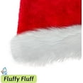 thumbnail image 5 of FH hristmas Hat, Santa Hat, Xmas Holiday Hat for Adults | Unisex Velvet Classic Santa Hat [Christmas & New Year Festive] - (Red-White), 5 of 5