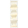 thumbnail image 5 of SAFAVIEH Montauk Amadine Striped Cotton Area Rug, Ivory/Gold, 3' x 5', 5 of 10