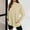 Khaki, variant on Womens Solid Color Hoodless Sweatshirts Fashion Trendy Round Neck Pullover Long Sleeves Loose Blouses Tops Green M
