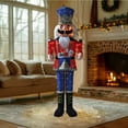 thumbnail image 3 of VEIKOUS 5ft Lighted Nutcracker Drumming Soldier Holiday Decor Outdoor & Indoor w/ Ground Stake, 3 of 12