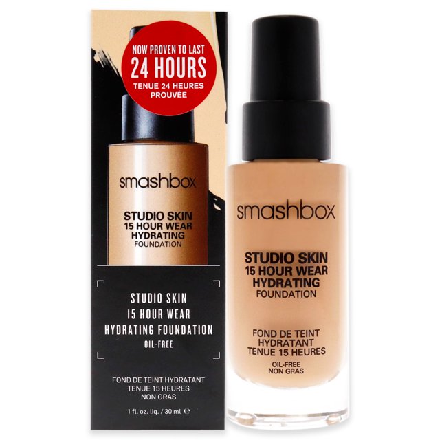 Base de maquillaje hidratante Smashbox Studio Skin 2.16 Light con tono dorado 1 oz
