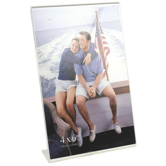(3 pack) Tabletop acrylic 4x6 bentback  L  base  - 4x6