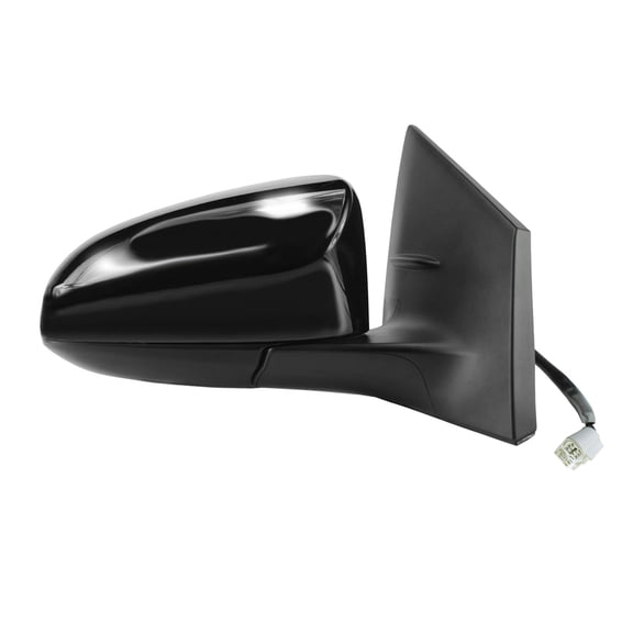 70661T - Fit System Passenger Side Mirror for 14-18 Toyota Corolla, Power, Black, w/ PTM cover, foldaway, Passenger Side, Power Fits select: 2017-2018 TOYOTA COROLLA IM