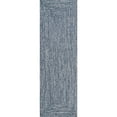 thumbnail image 2 of nuLOOM Wynn Braided Indoor/Outdoor Runner Rug, 2' 6" x 18', Navy, 2 of 9
