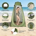 thumbnail image 6 of RELOIVE Shower Tent,Pop Up Changing Tent,Portable Camping Privacy Tent,Toilet Tent with Carry Bag for Beach, Camping, Hiking,Military,Green, 6 of 9