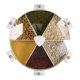 thumbnail image 2 of Dispensador de cereales giratorio de pared con almacenamiento sellado separado - Blanco Gris, 2 of 10