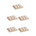 thumbnail image 2 of kurtrusly Wood Earring Card Holder w/ Tray Jewelry Display for Accessory 6 Pair Cream 5Set, 2 of 6