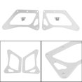 thumbnail image 1 of 3Row LED Motorcycle Headlight Fog Light Aluminum Fit for Honda Grom MSX125 2013-2019 Silver, 1 of 5