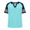 thumbnail image 4 of Sakmal Shirts Women's Oversized V-Neck Short Sleeve Fashion Shirts T-Shirts Women's Tops, 4 of 7