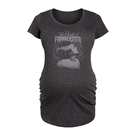 Classic Monsters - Tonal Bride Of Frankenstein - Maternity Scoop Neck Tee