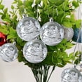 thumbnail image 5 of Juego de 6 bolas de árbol de Navidad colgantes bola transparente 6cm, 5 of 5