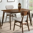 thumbnail image 2 of Coaster Kersey Wood Dining Table with Angled Leg in Chestnut, 2 of 3