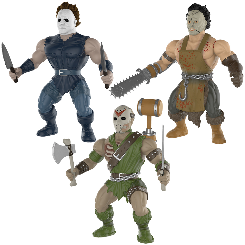(Set) Leatherface, Michael Myers, & Jason Vorhees Collectible Action