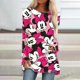 thumbnail image 1 of Fall 2022 Elegant Women's Disney Mickey Mouse Print Sweatshirt 3D Print Streetwear New Women's Design Tee DressXL Gao Jinjia LED, 1 of 2