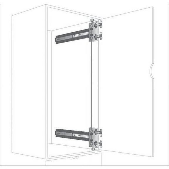 Knape and Vogt KV 8092 4X4 Pocket Door Slide 20" 8092P EB 20