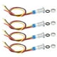 thumbnail image 4 of 4 Sets PreWired Round LEDs 2Color Waterproof Metal Lights Common Cathod 8mm 36V(Red and Yellow ), 4 of 5