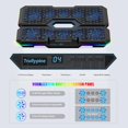 thumbnail image 4 of Tablette de Refroidissement pour Ordinateur Portable, Refroidisseur d'Ordinateur Portable de Jeu avec 10 Ventilateurs Silencieux, Support de Refroidissement pour Ordinateur Portable à Hauteur Réglable pour Ordinateurs Portables de 12 Pouces-17 Pouces, Lumières RVB avec Ventilateur pour Ordinateur Portable avec 2 Ports USB et Support pour Téléphone, F12-LCD, 4 of 13