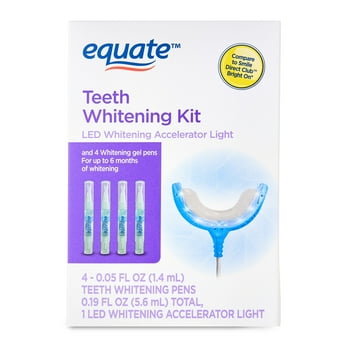 Equate Premium Teeth Whitening Kit, 4 Pens + 1 LED Light