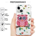 thumbnail image 3 of CoverON Phone Design For Apple iPhone 13 Case, Clear Flexible Soft Rubber Slim TPU Cover, Owl, 3 of 8