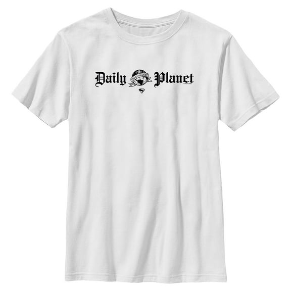 Boys Superman Daily Planet Logo T Shirt