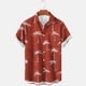 thumbnail image 2 of Camisetas de Lino para Hombres Vintage Bowling Manga Corta Cuello Cubano, Retro Playa Y Verano Hombre Manga Corta Botón Abajo Camisetas, 2 of 6
