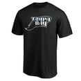 thumbnail image 2 of Men's Black Tampa Bay Rays Cooperstown Collection Huntington Logo T-Shirt, 2 of 3
