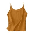 thumbnail image 6 of Miluxas Girls Linen Outfit 2 Piece Sleeveless Cami Top and Wide Leg Pants Set Kids Solid Casual Summer Beach Vacation Clothes Brown 160, 6 of 7