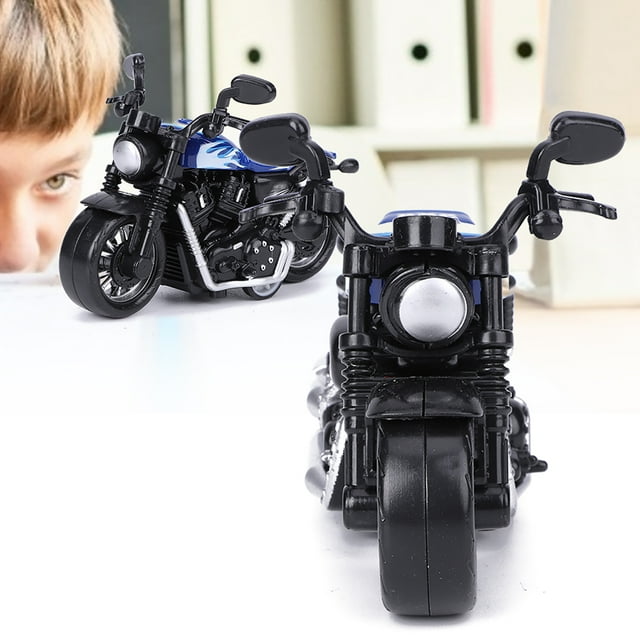 Pull Back Toy Motorbike, Mini Simple Operation Kids Motorbike Model Reusable Cool High Simulation For Boys And Girls For Perfect Gift Red,Blue,Orange