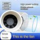 thumbnail image 2 of 220v Home Silent Inline Pipe Duct Fan Bathroom Kitchen Ventilation Toilet Electric Window Wall Exhaust Fan Moxibustion Fans-xinhan, 2 of 4