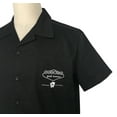 thumbnail image 4 of Black Men Shirt Solid Color Casual Workshirt, 4 of 5
