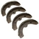 thumbnail image 1 of Zapatas de freno, 4 piezas de zapatas de freno para automóviles, artesanía superior, 1 of 9
