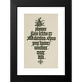 thumbnail image 2 of Frank Chouteau Brown 11x14 Black Modern Framed Museum Art Print Titled - Italian Blackletter Title-Page (1902), 2 of 5