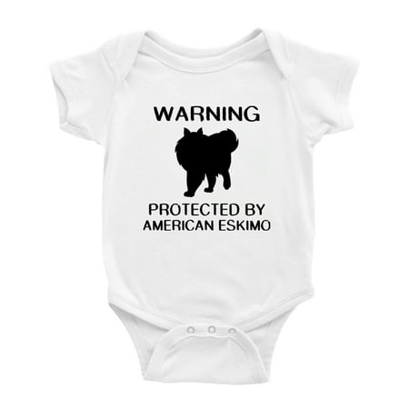 

Warning: Protected by A American Eskimo Dog Funny Baby Rompers Baby Clothes (White 12-18 Months)
