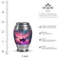 thumbnail image 2 of JAGASY Fishing Mini Urn for Girl - Pink Small Urn for Ashes Adult Male - Sunset Water Boat Decorative Memorial Urns - Keepsake Cremation Urns for Friends - (3 Inch), 2 of 7