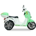 KidZone Light Green 6 V Scooter Motorcycle Powered RideOn with Music