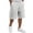 Light Gray, variant on Delconic Men Gingham Plaid Quick Dry Casual Knee Length Shorts Elastic Drawstring Waist Side Pocket Loose Fit Short Pants For Summer Beach Daily Walking Outdoor Vacation Wear Black L