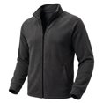 thumbnail image 5 of Men's Soft Polar Fleece Jacket with Pockets Lightweight Outdoor Recreation Full Zip Coat Long Sleeve Stand Collar Jacket, 5 of 6