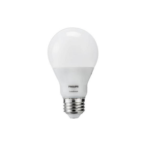 3001789 60 watt Equivalence Scene Switch A19 E26 Medium LED Bulb&#44; Soft White - 9 watt - Walmart.com