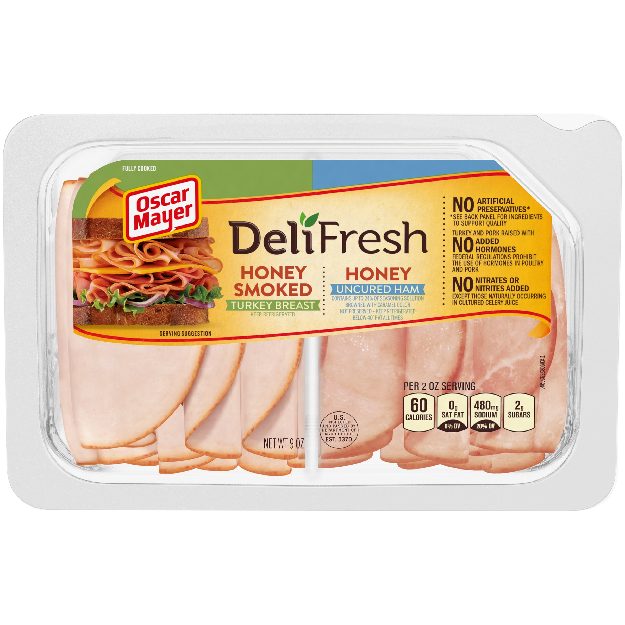 Oscar Mayer Deli Fresh Honey Smoked Turkey Breast & Honey Uncured Ham