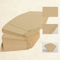 thumbnail image 5 of Raindrops 100Pcs Brown Coffee Filter Paper Unbleached with Tall Side for Overflow Prevention, 5 of 8