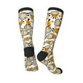 thumbnail image 4 of Balery Giraffes Head Fun Novelty Socks Men'S Women'S Crew Socks Funny Crazy Novelty Socks Quirky And Cool Socks, 4 of 9