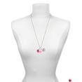 thumbnail image 3 of Delight Jewelry Resin Hot Pink Flamingo - Hot Pink Heart Nurse Strong Zoe Necklace, 3 of 4