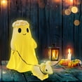 thumbnail image 3 of Clearance 2025!Ghost Walking Dog Statue, Ghost Walking Dog Statue,Ghost Walking His Ghost Dog Ghost Dog Statues Spooky Ghost Dog Figurine Home Tabletop Decorations, Figurines,Night Light,, 3 of 7