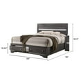 thumbnail image 2 of Matrix Traditional Style Full Size Storage Bed made with Wood in Gray, 2 of 7